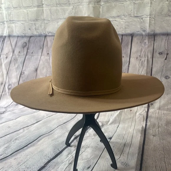 Vintage 1970’s Stetson Western Beaver Cowboy Hat In Excellent Condition 6 7/8 - Picture 8 of 16